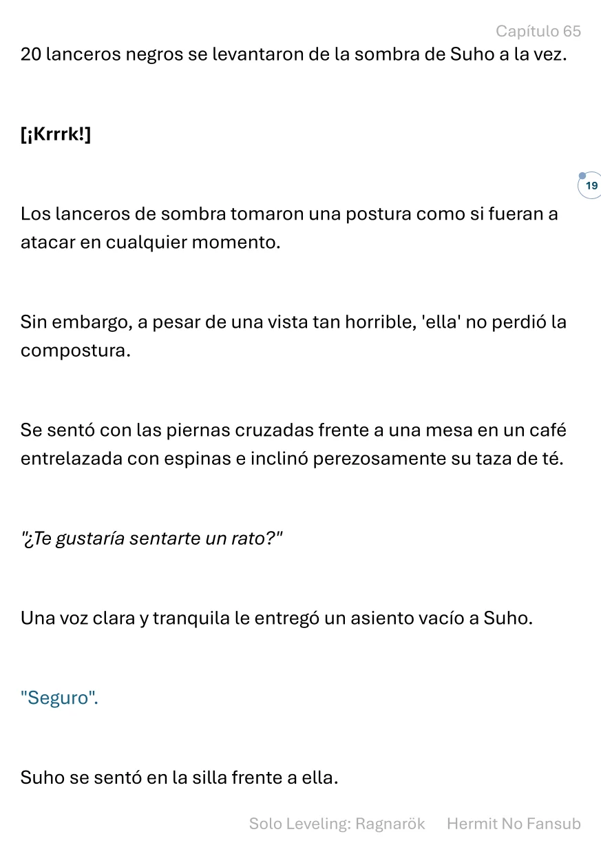 Página 20 del Manga