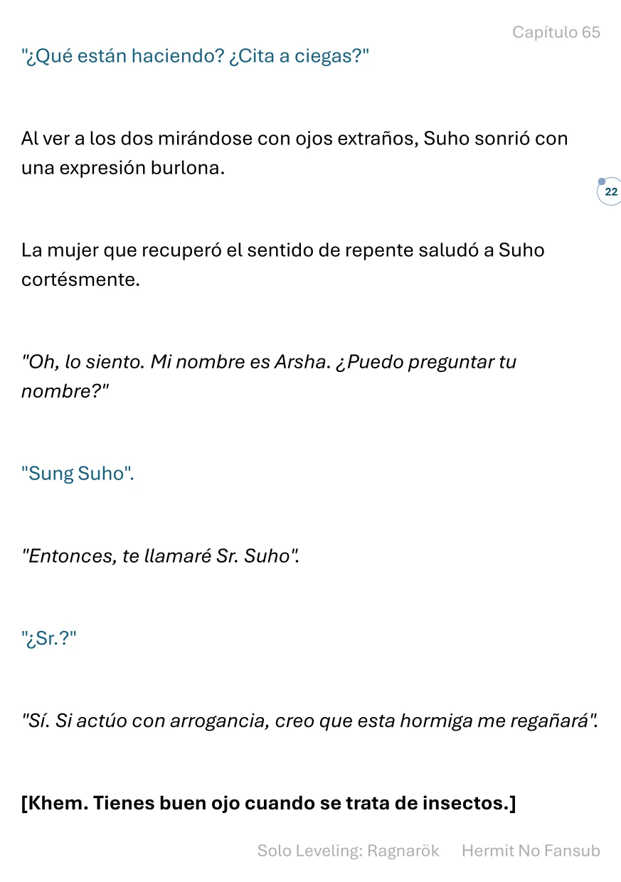 Página 23 del Manga