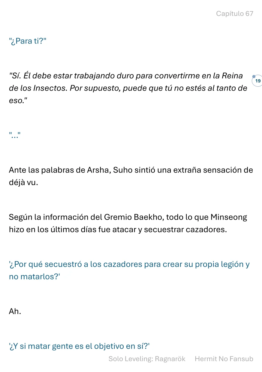 Página 20 del Manga