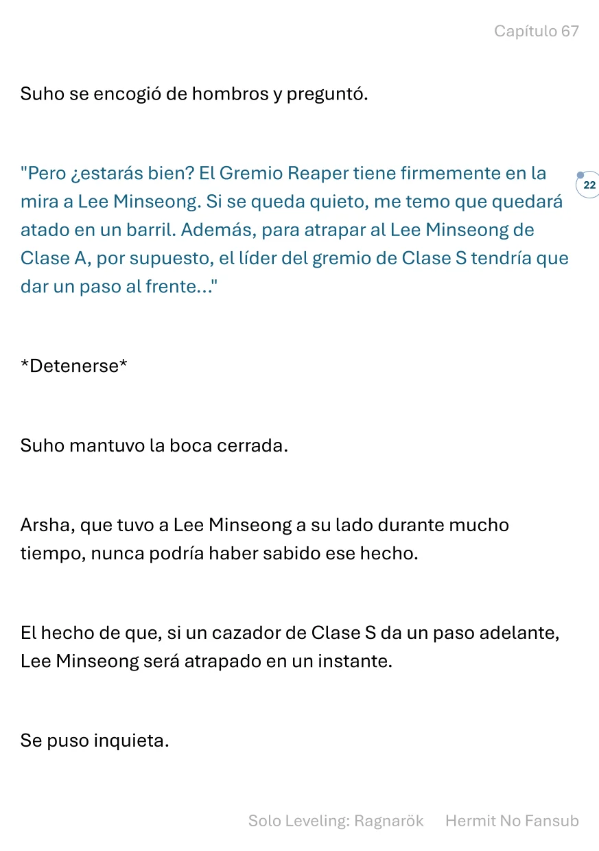 Página 23 del Manga