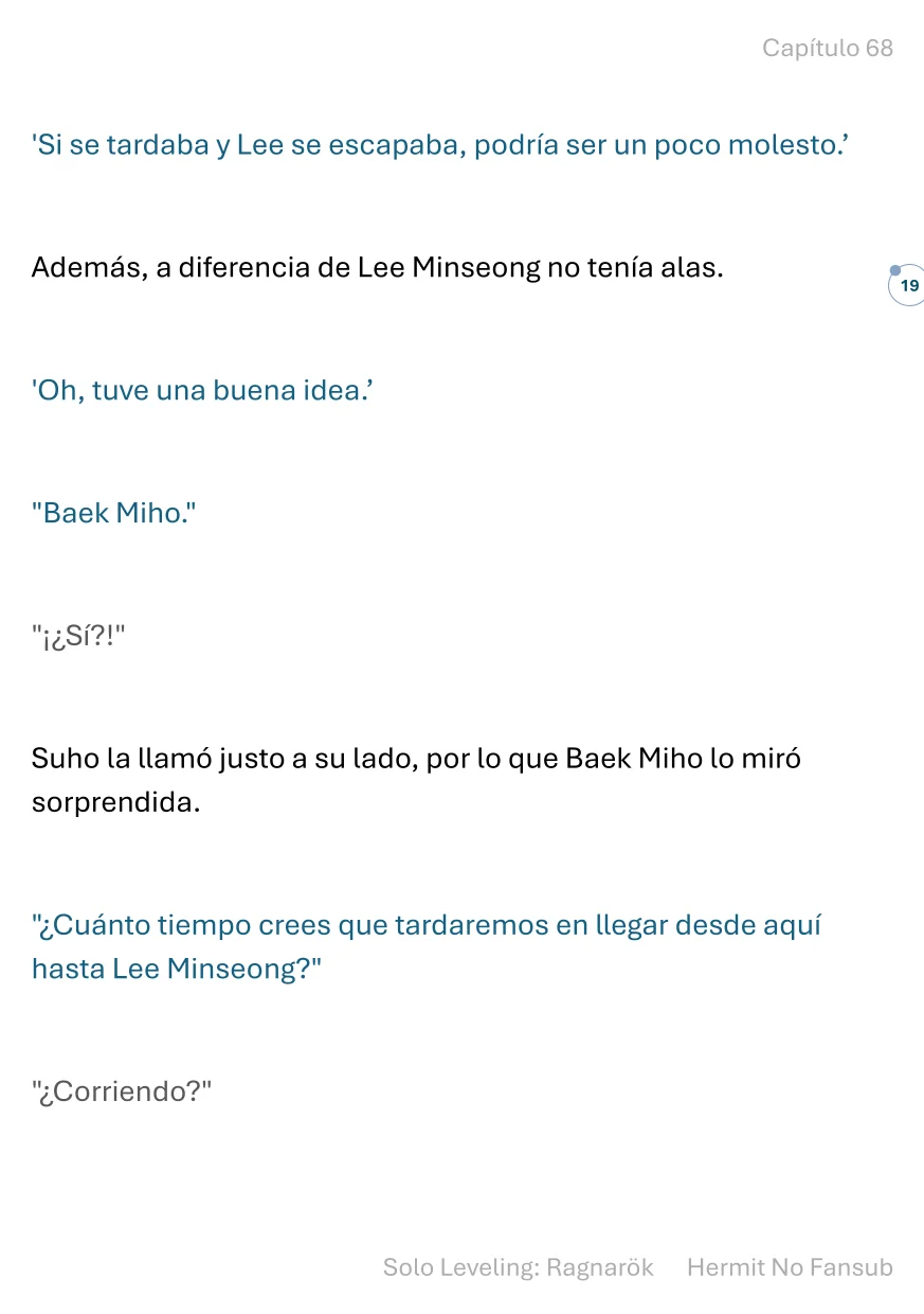 Página 20 del Manga