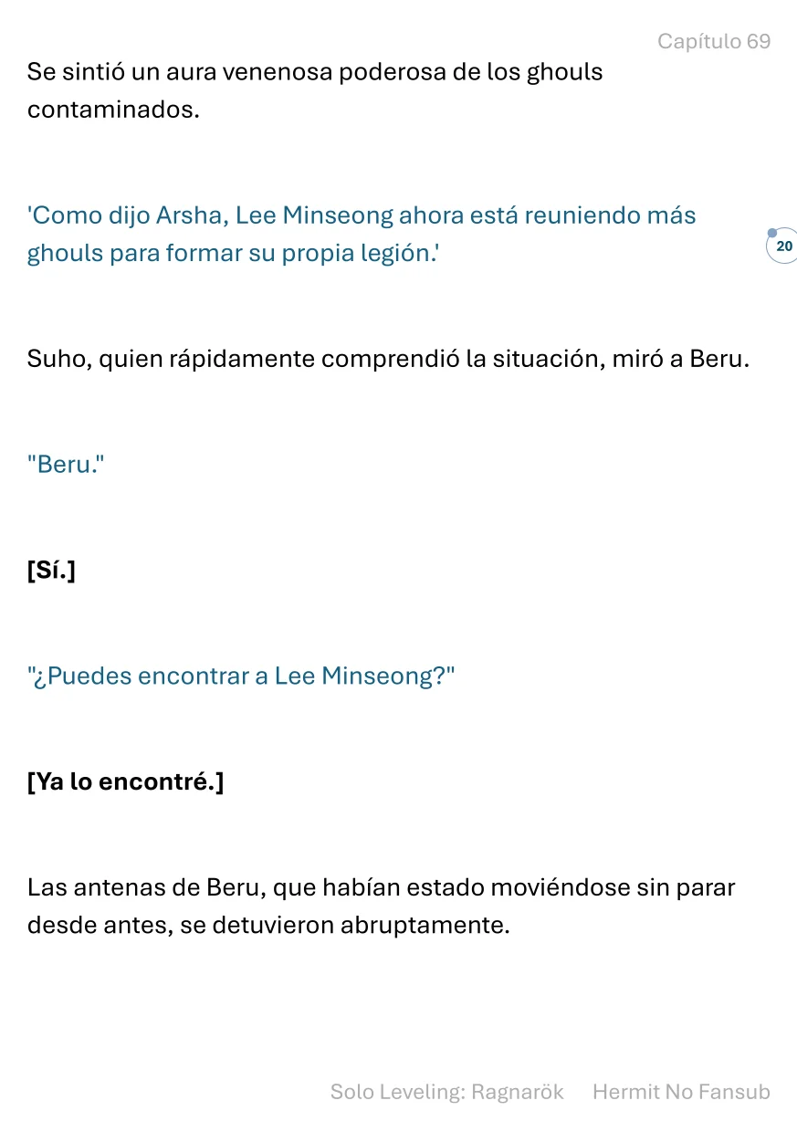 Página 21 del Manga