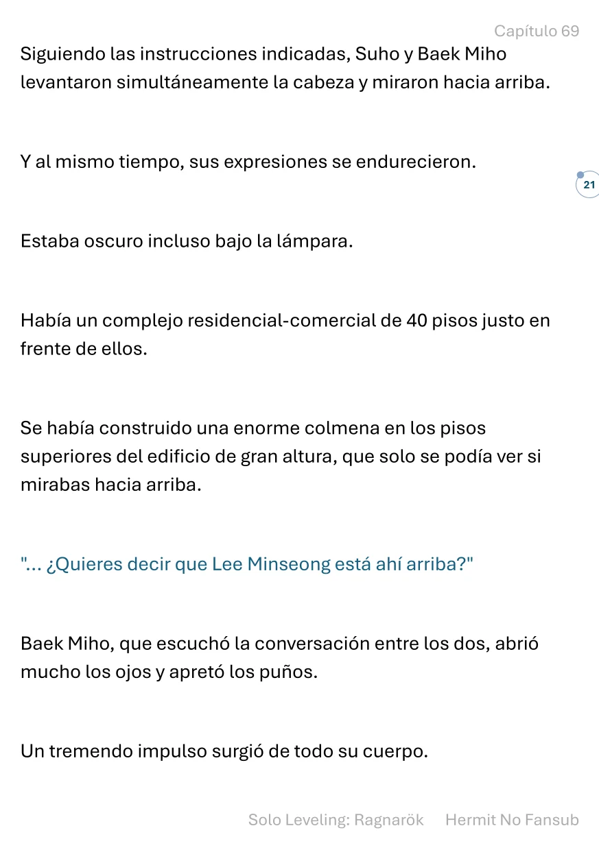 Página 22 del Manga