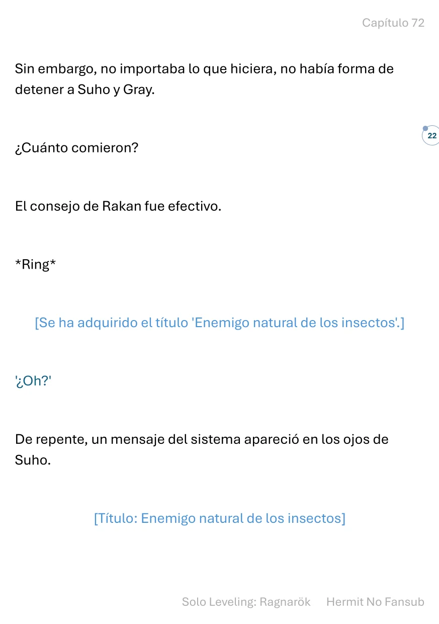 Página 23 del Manga