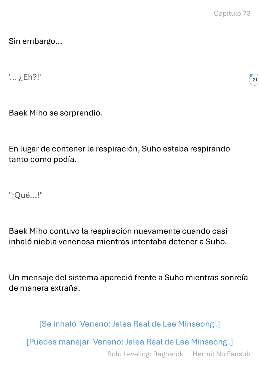 Página 22 del Manga