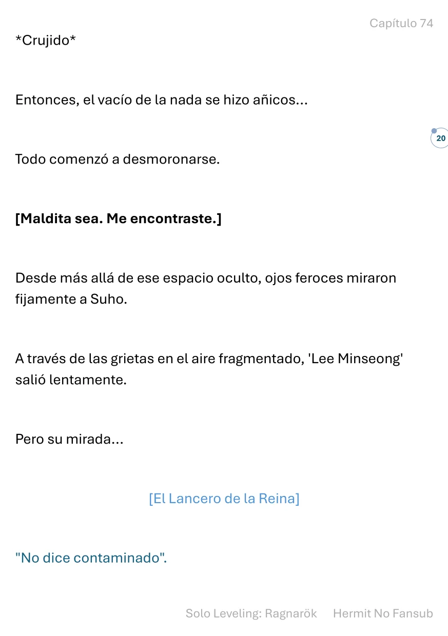 Página 21 del Manga