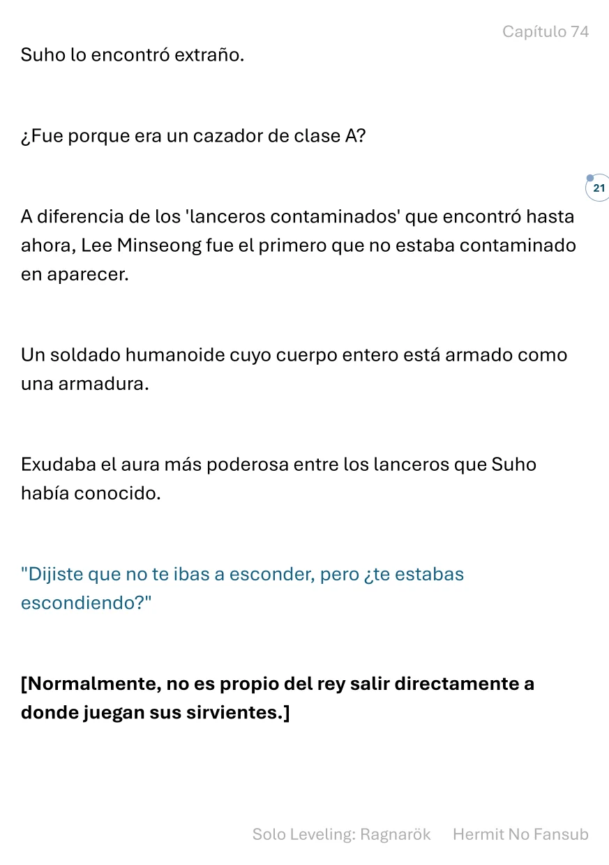 Página 22 del Manga