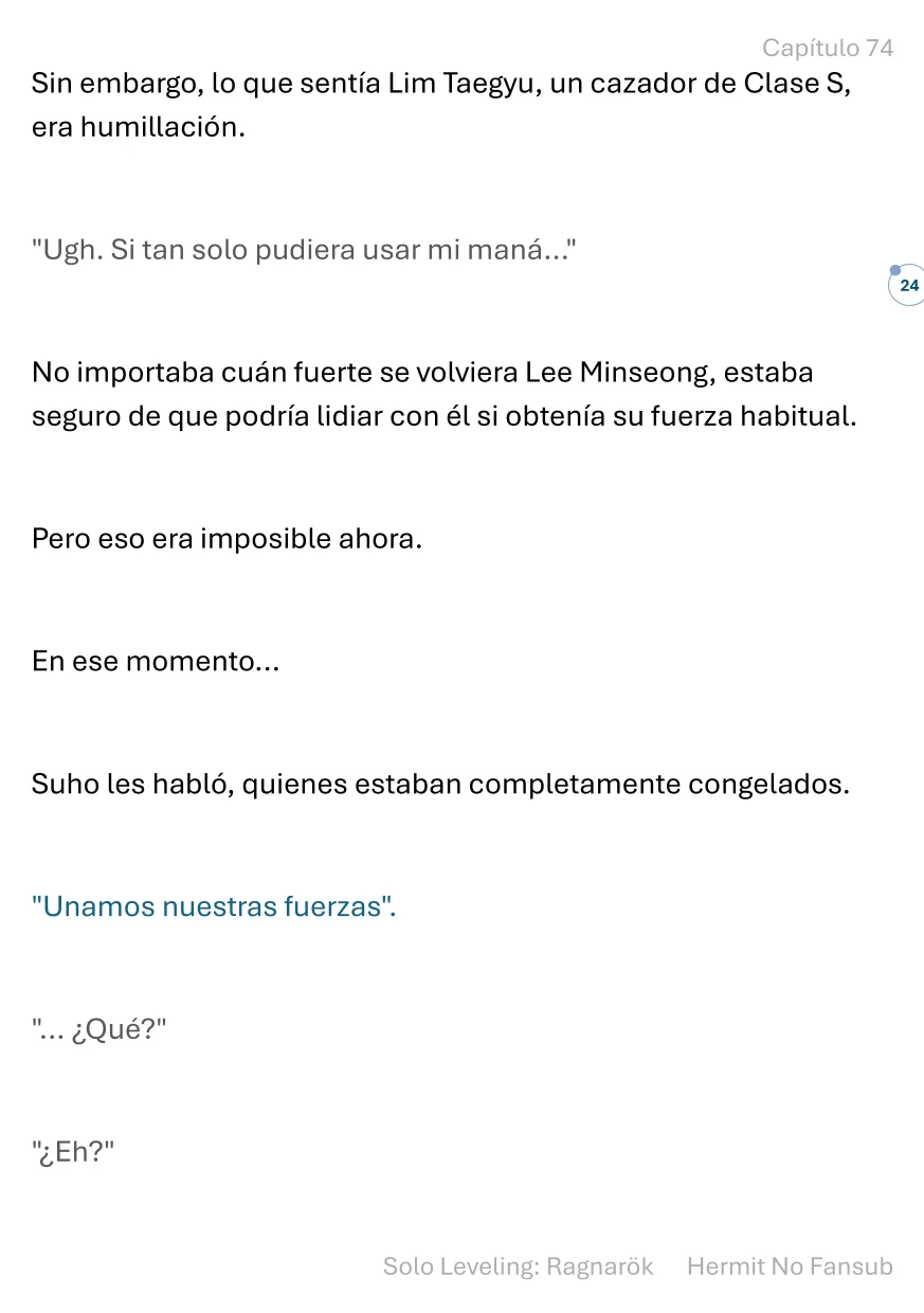 Página 25 del Manga