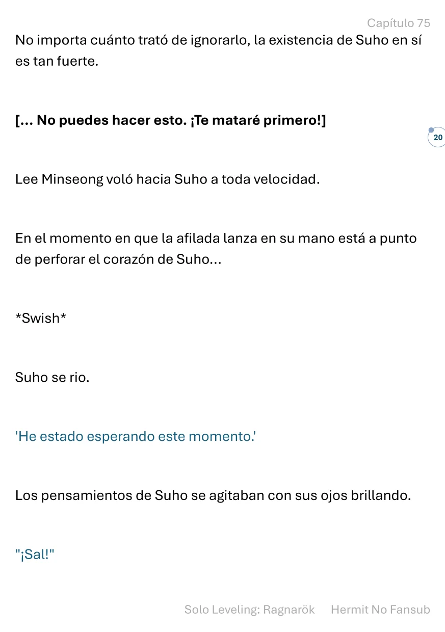 Página 21 del Manga