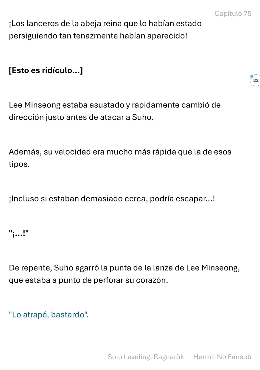 Página 23 del Manga