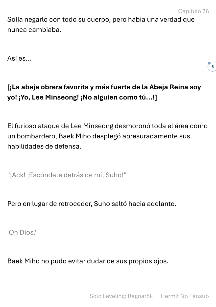 Página 5 del Manga