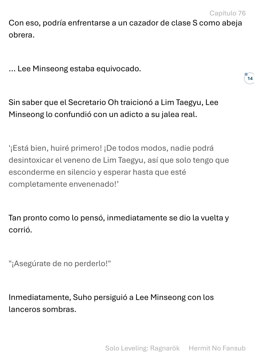 Página 14 del Manga