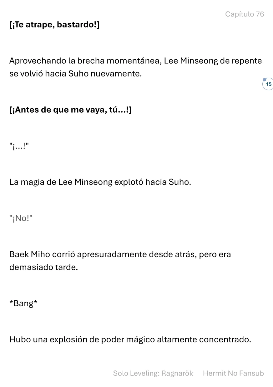 Página 15 del Manga