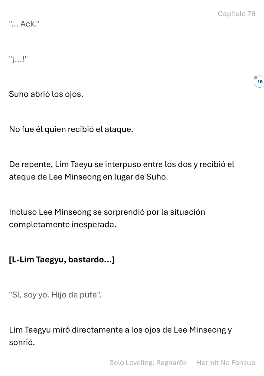 Página 16 del Manga