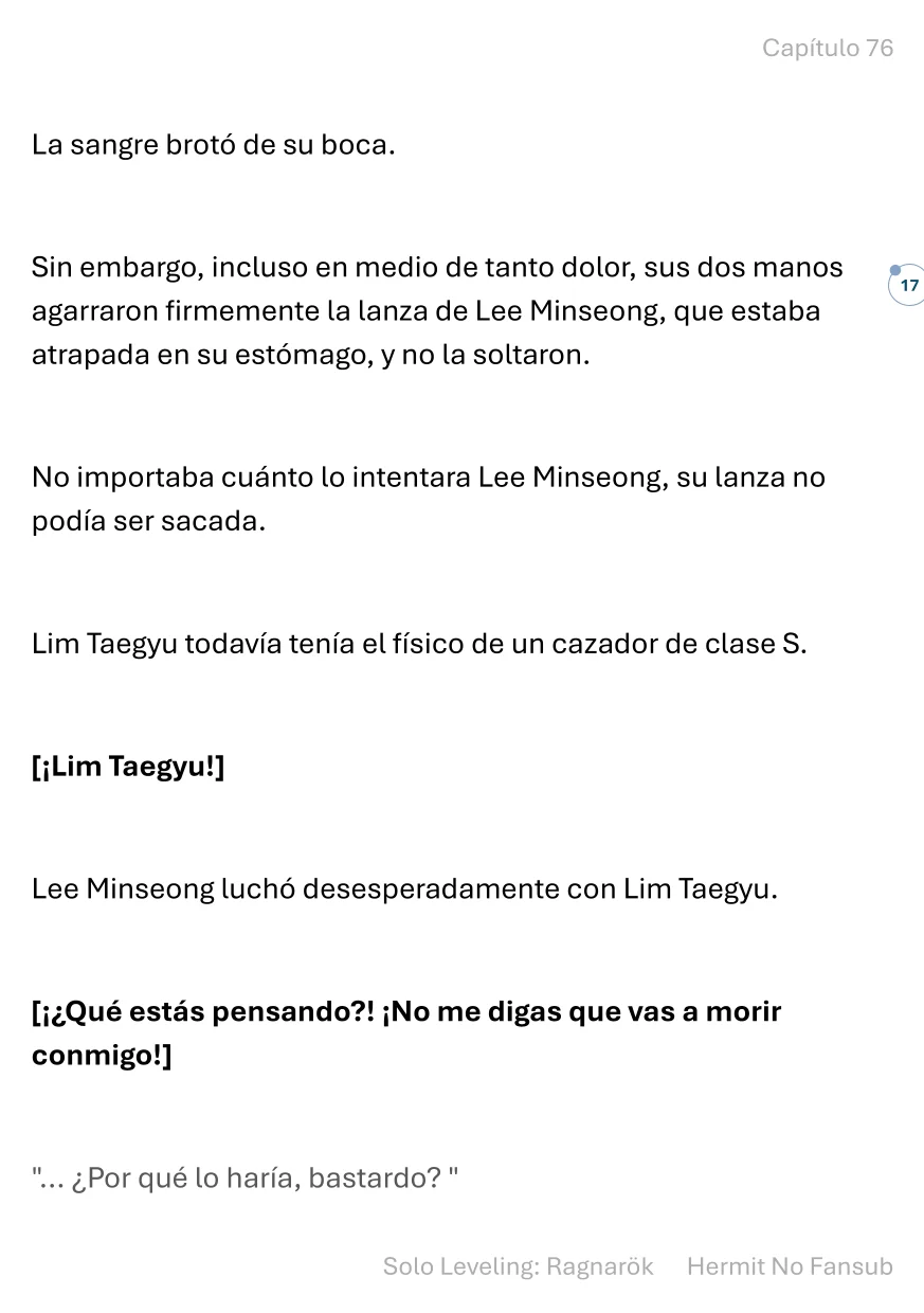 Página 17 del Manga