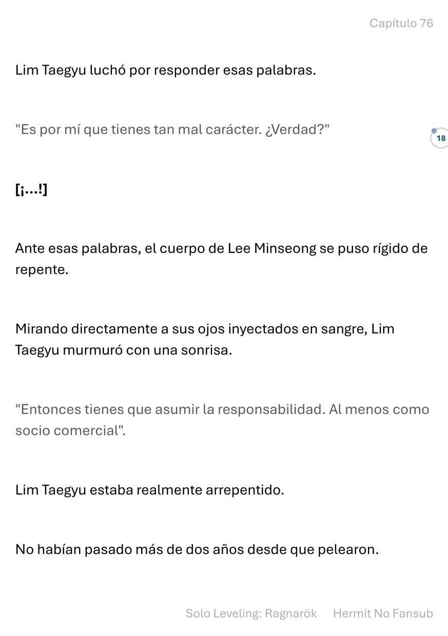 Página 18 del Manga