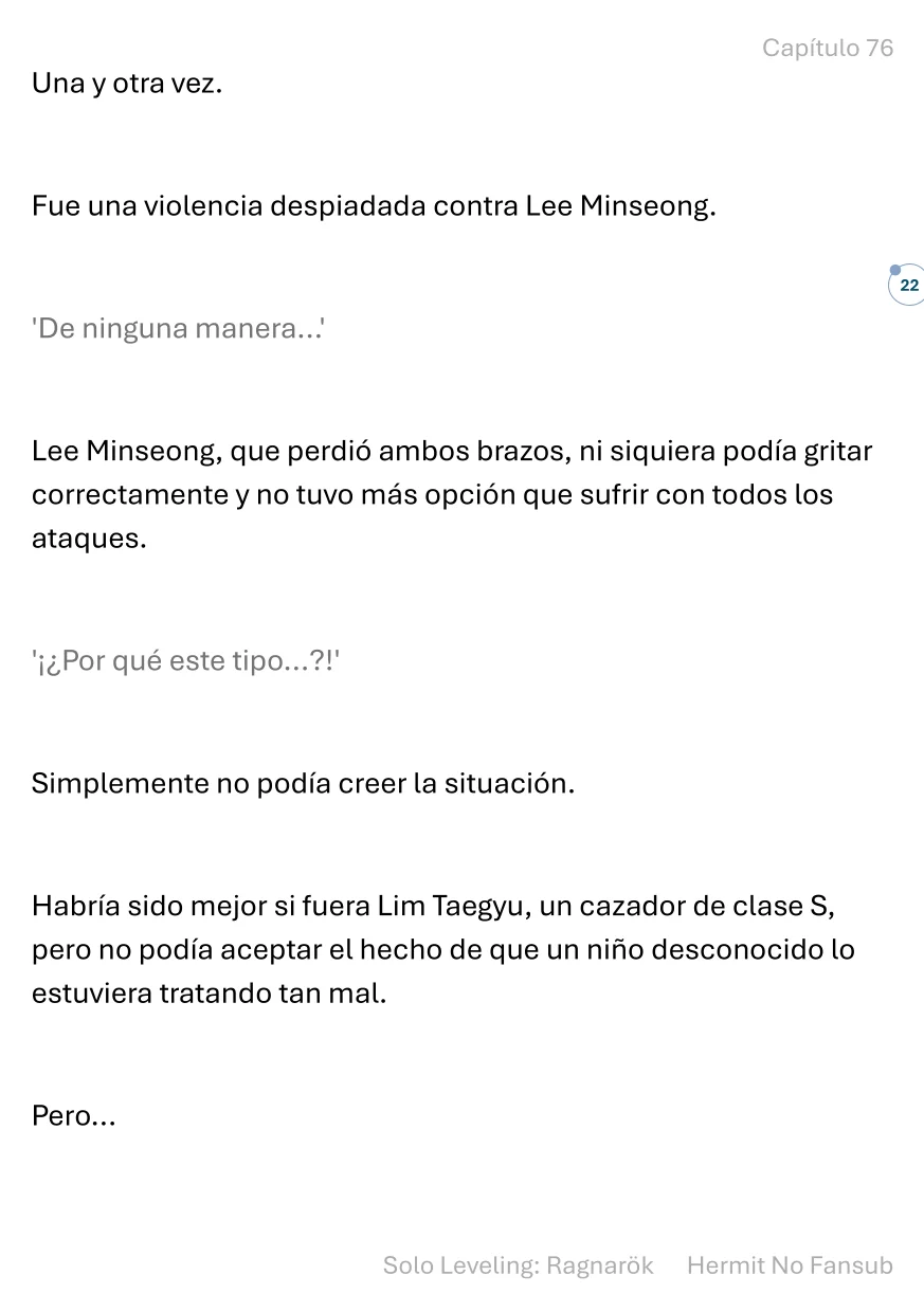 Página 22 del Manga