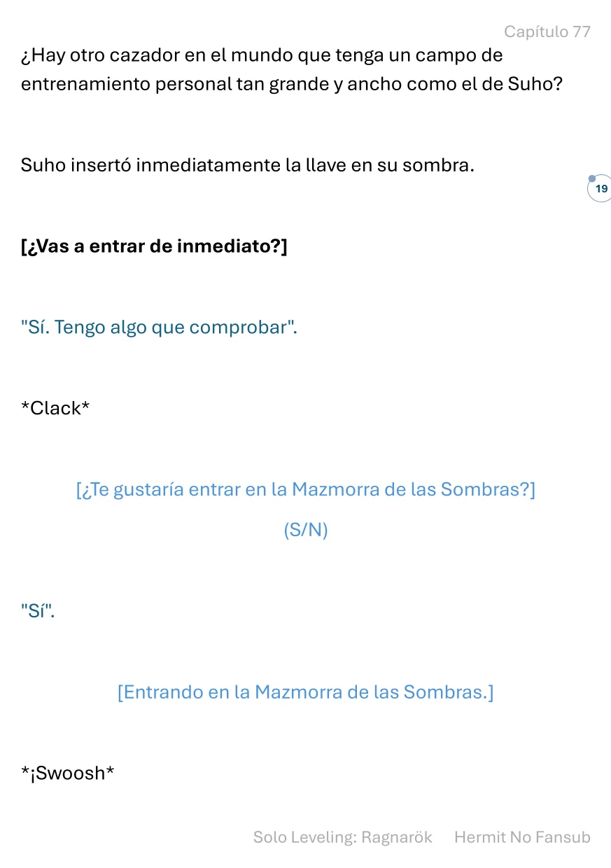 Página 20 del Manga