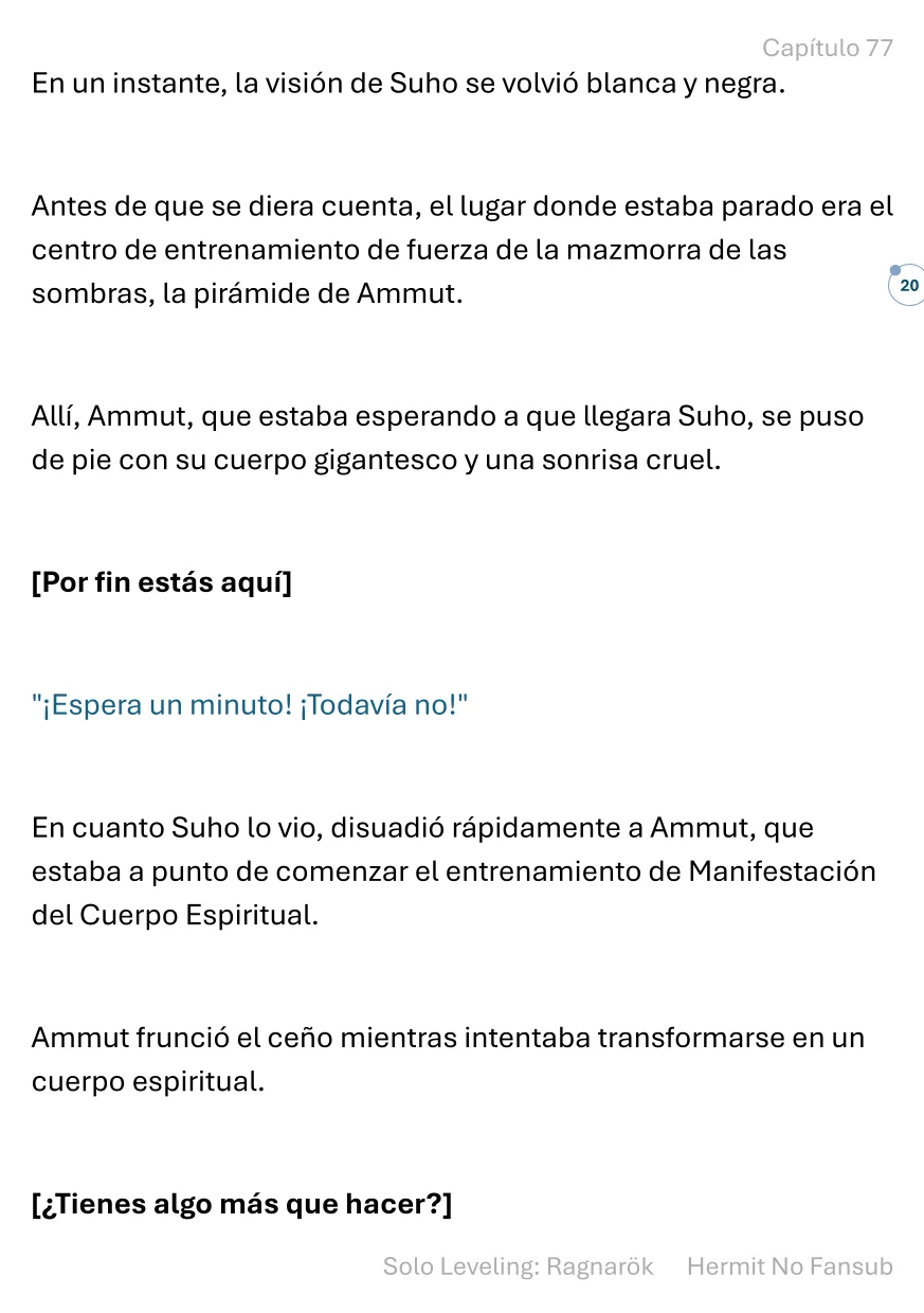 Página 21 del Manga