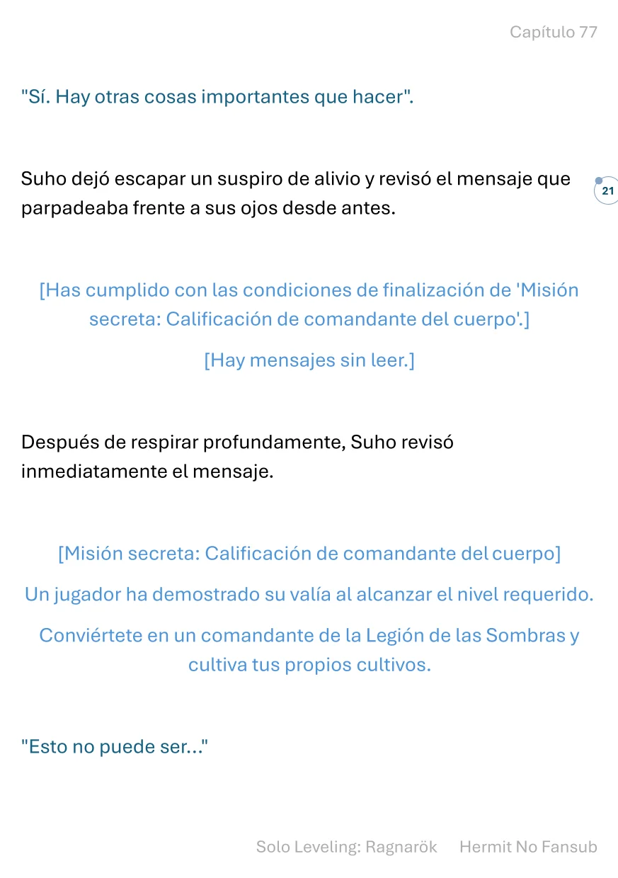 Página 22 del Manga