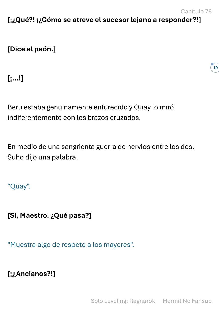 Página 20 del Manga