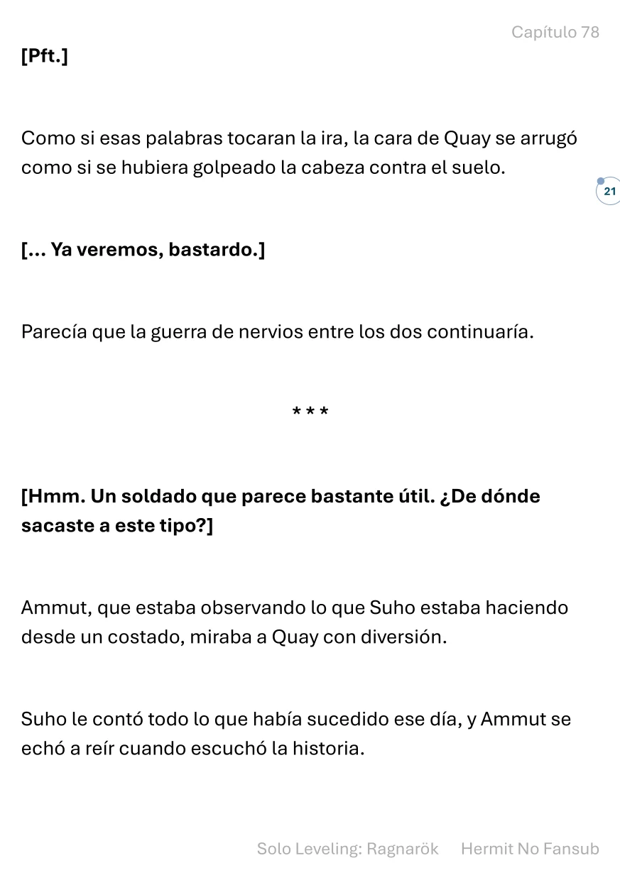 Página 22 del Manga