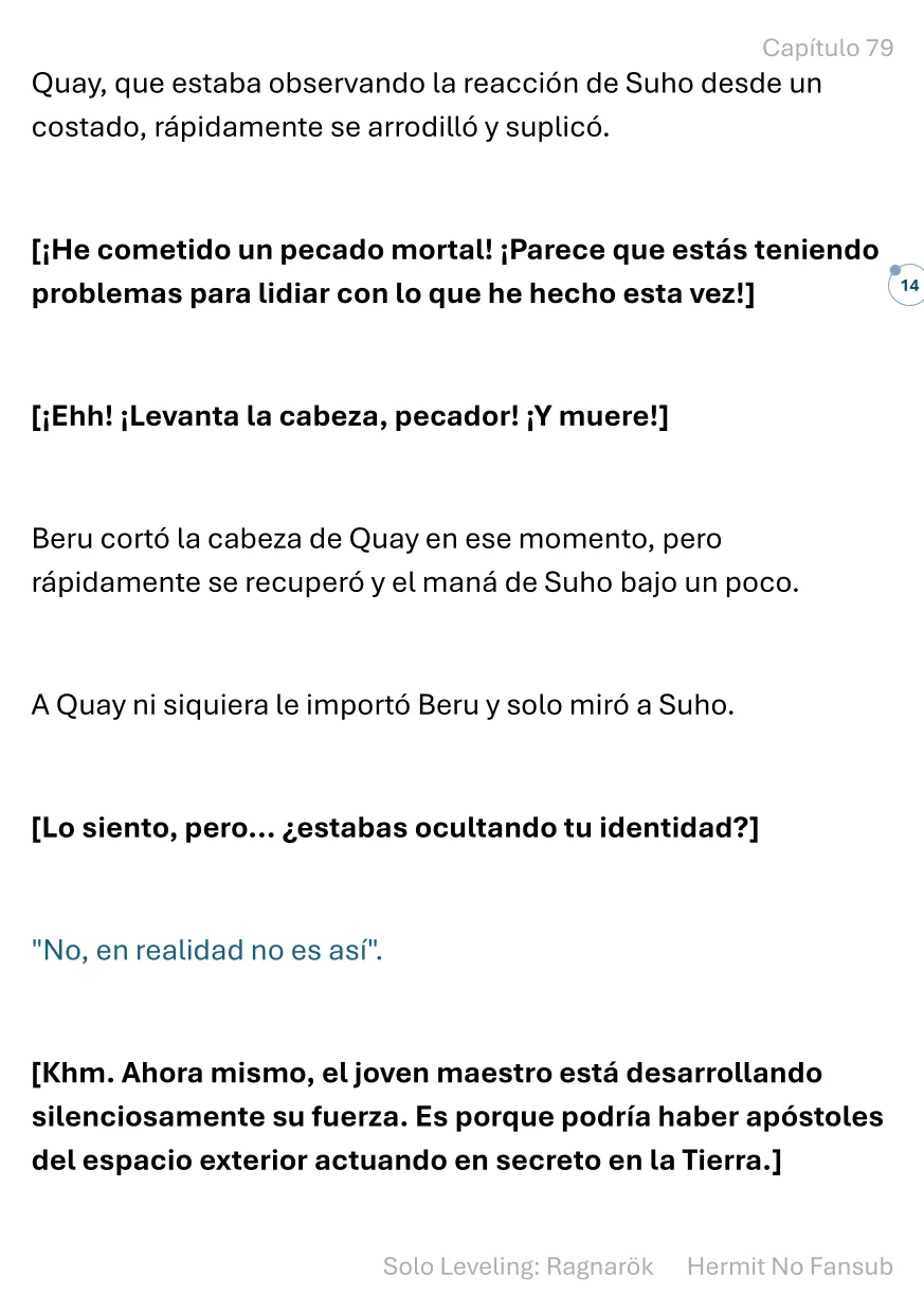 Página 14 del Manga