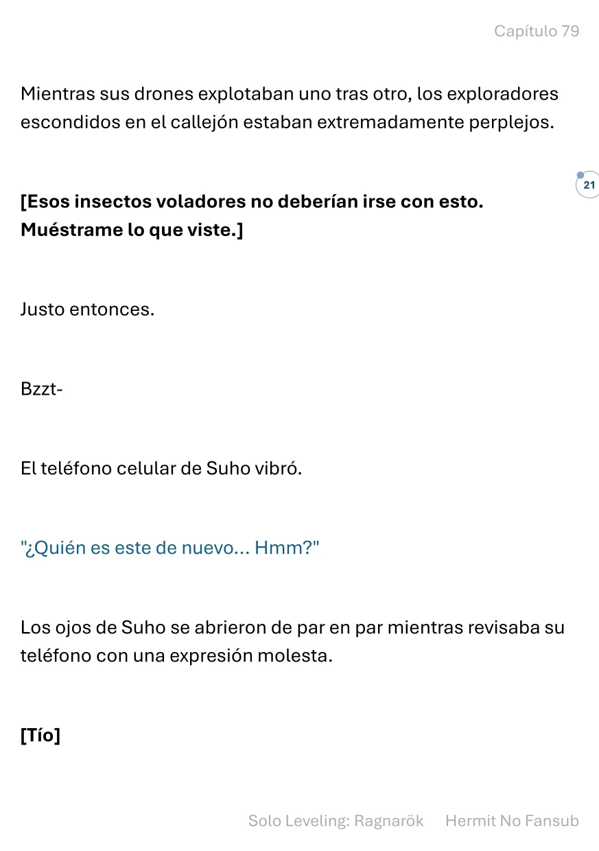 Página 21 del Manga