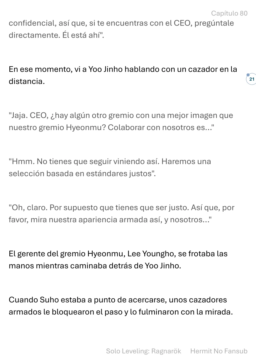 Página 22 del Manga