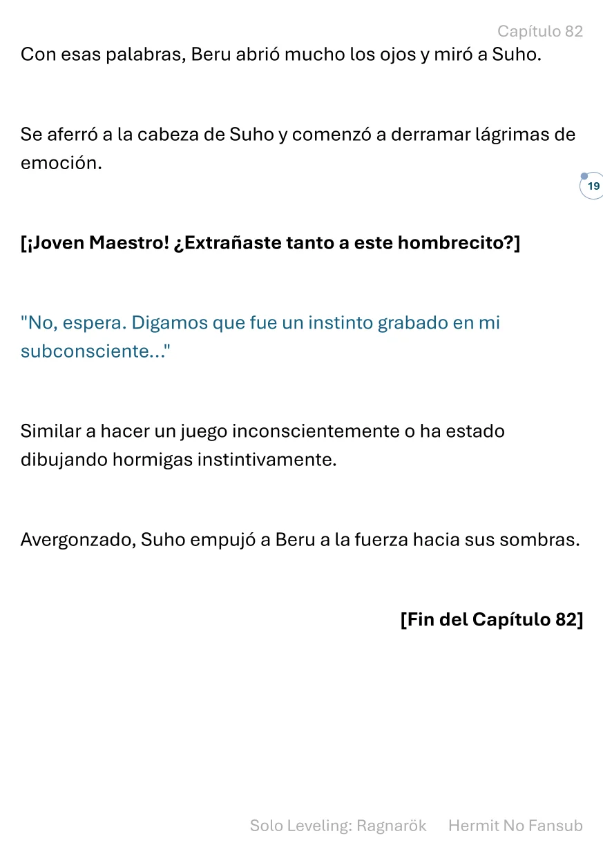 Página 20 del Manga