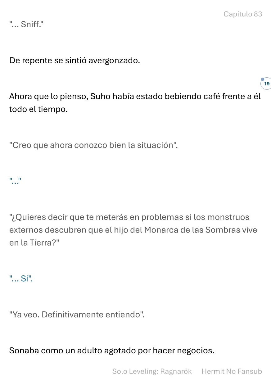 Página 20 del Manga