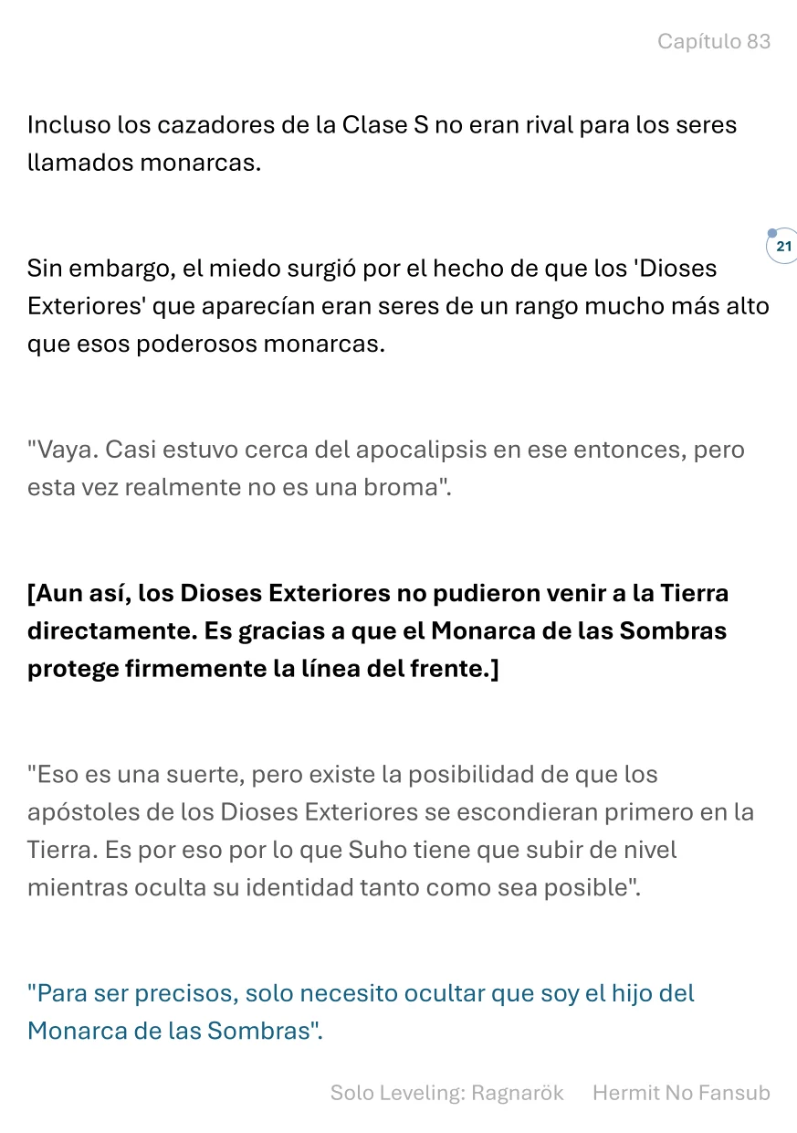 Página 22 del Manga