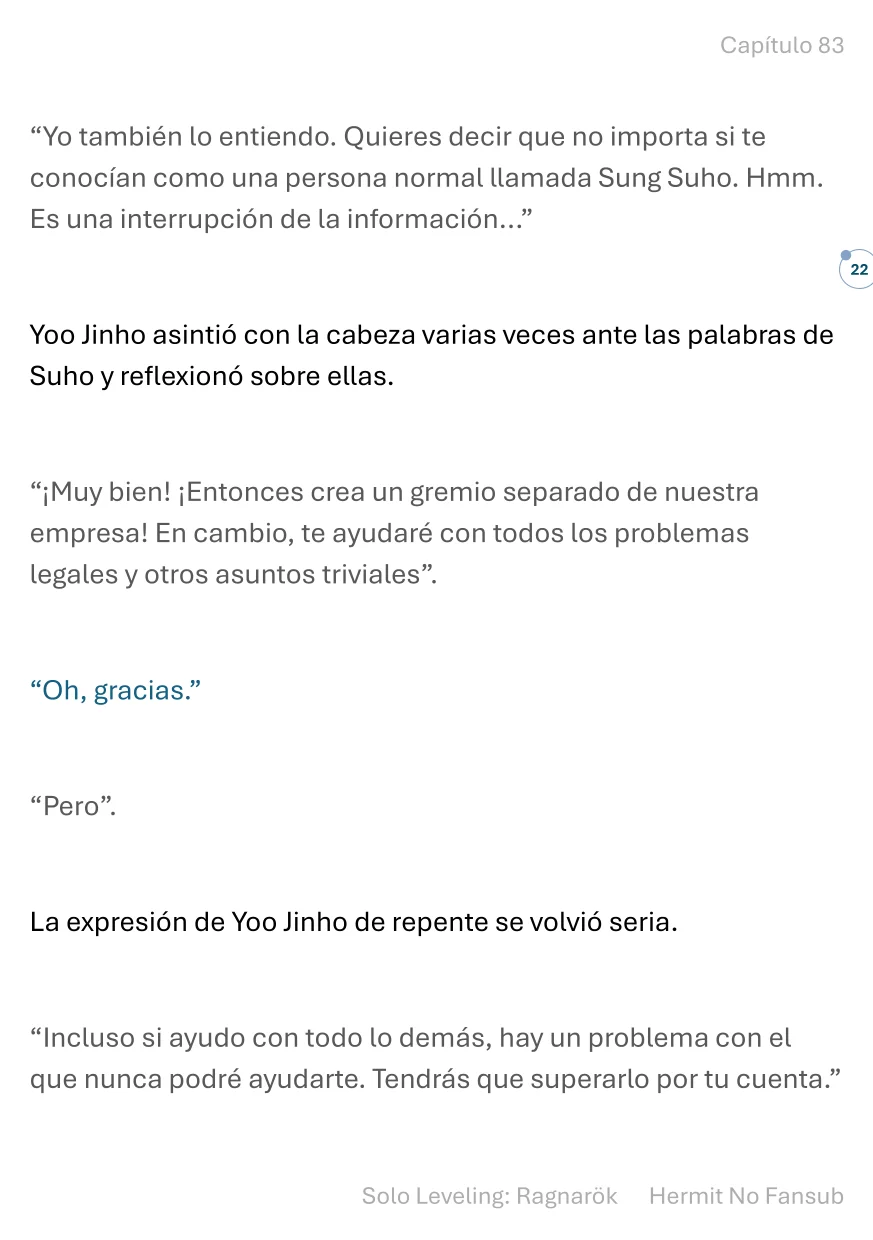 Página 23 del Manga