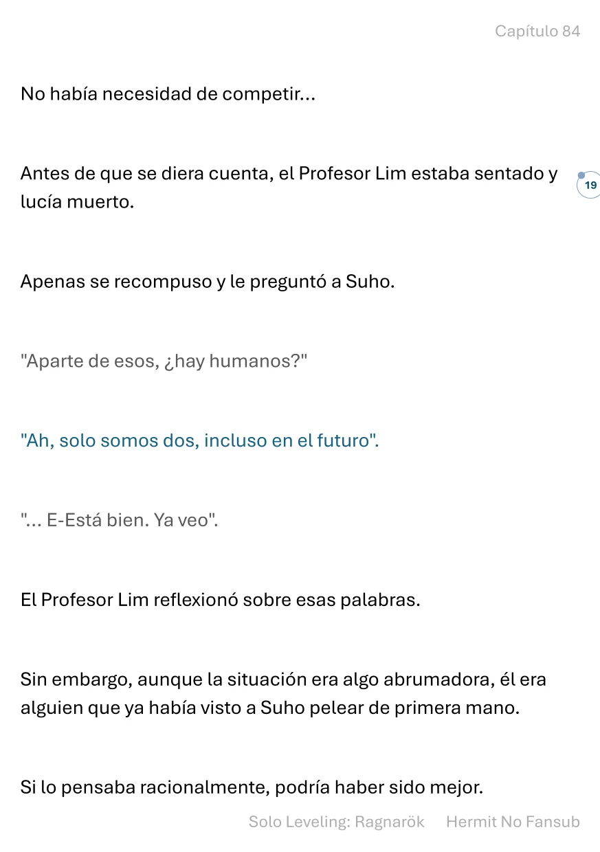 Página 20 del Manga