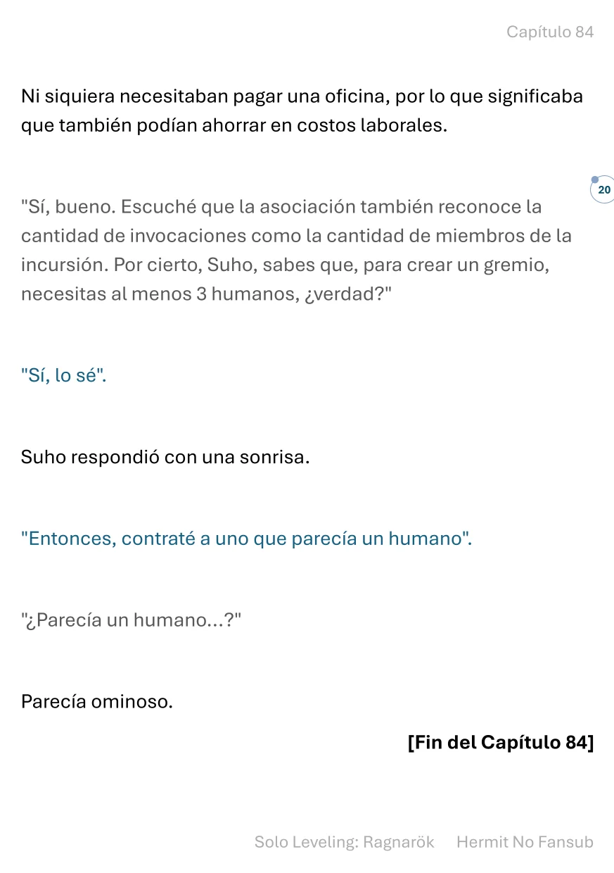 Página 21 del Manga