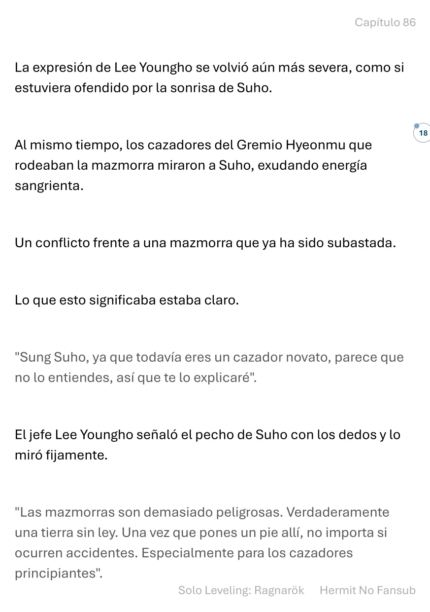 Página 19 del Manga