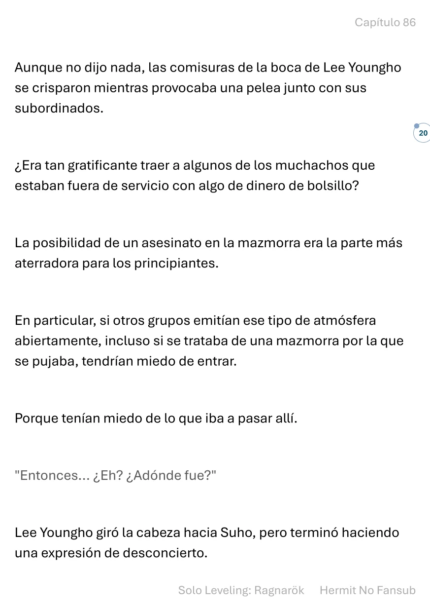 Página 21 del Manga