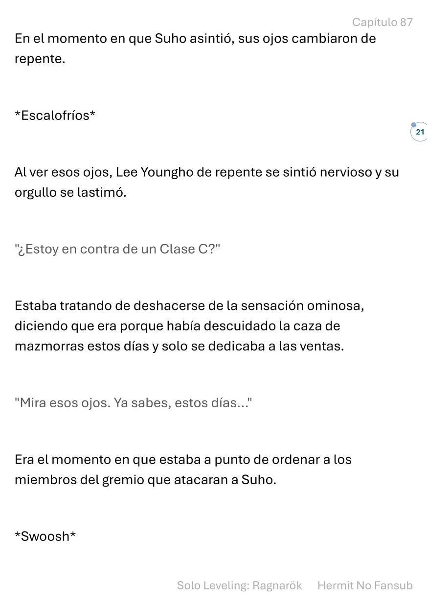Página 22 del Manga
