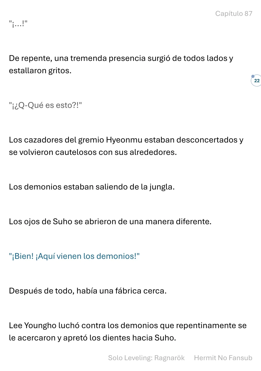 Página 23 del Manga