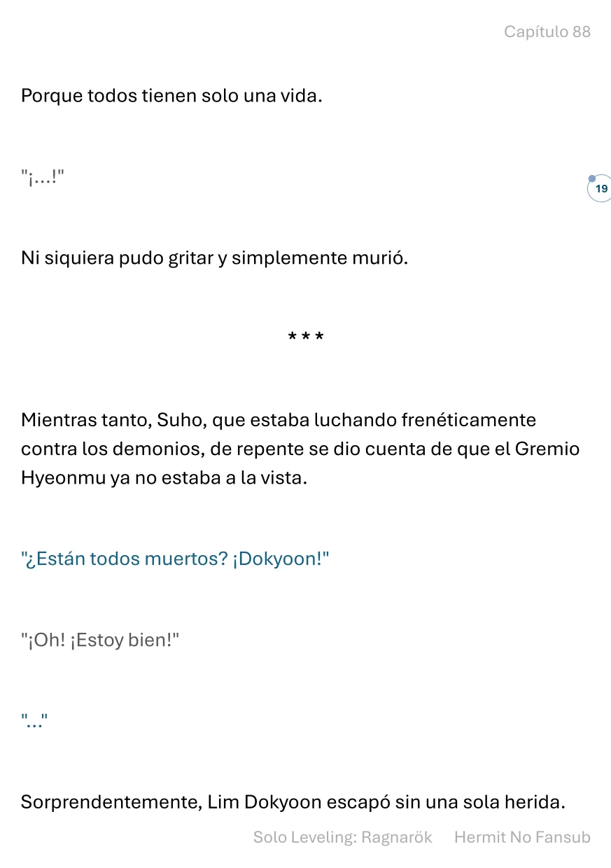 Página 20 del Manga