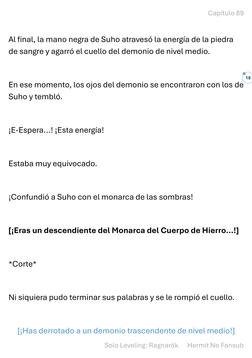 Página 19 del Manga