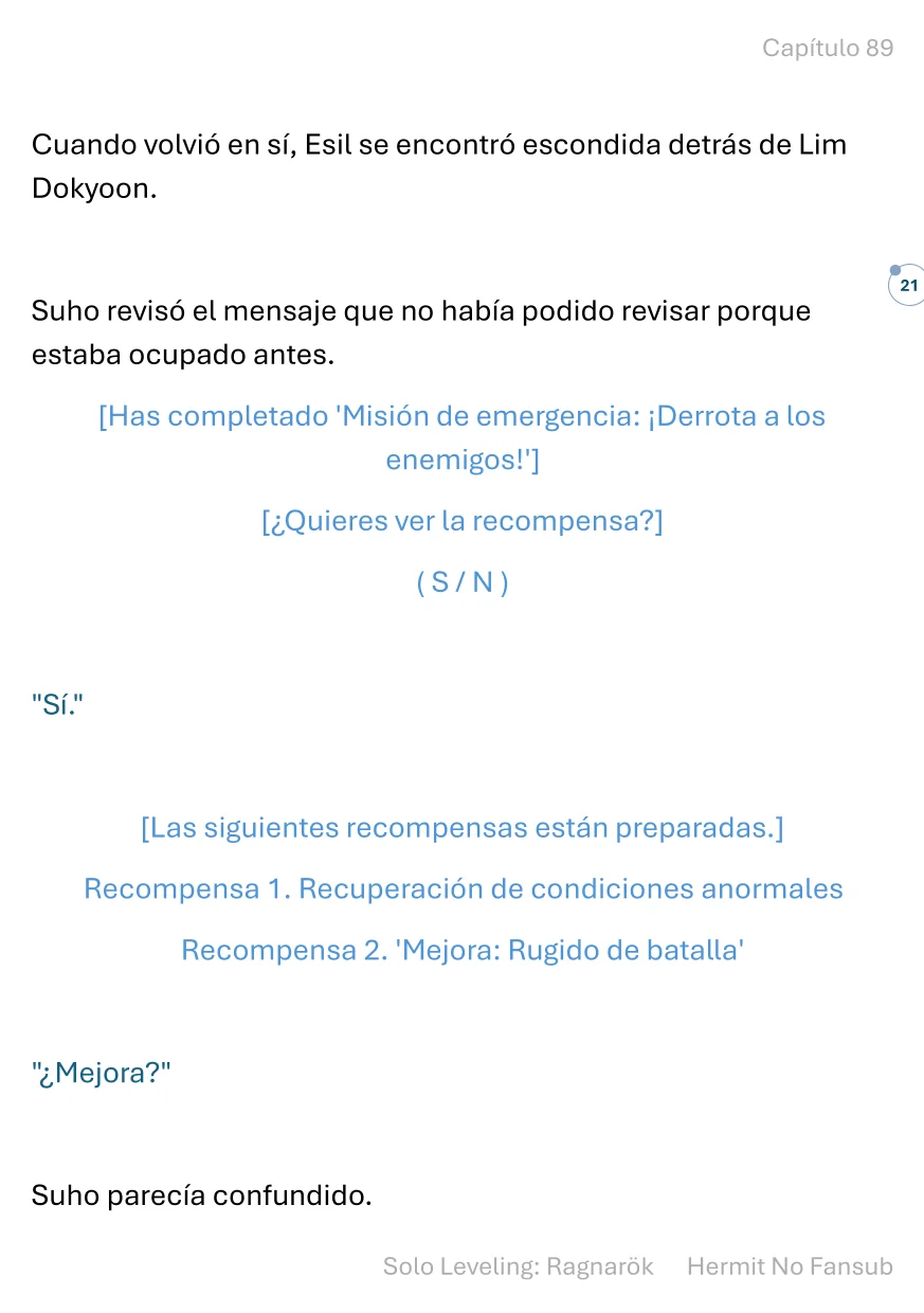 Página 22 del Manga