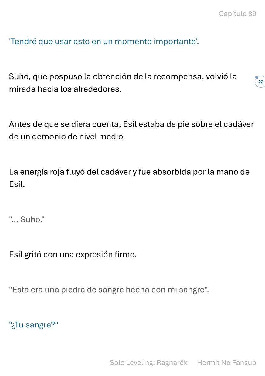 Página 23 del Manga