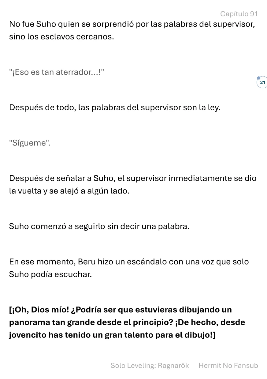 Página 22 del Manga