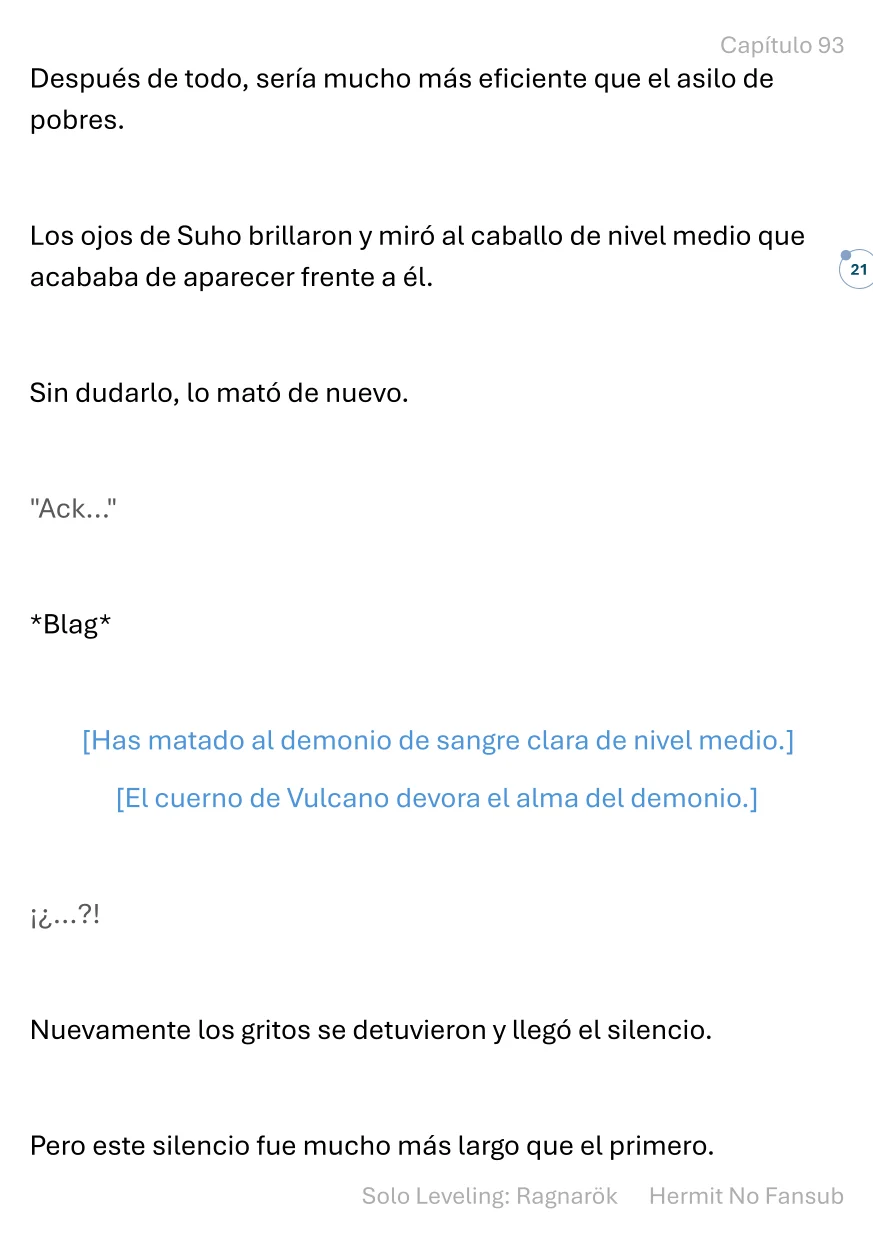 Página 22 del Manga