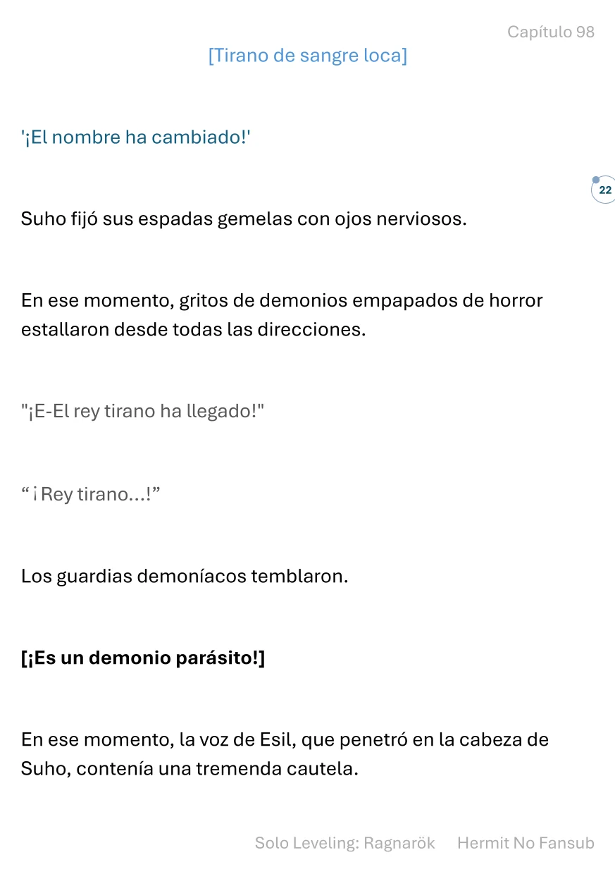 Página 23 del Manga