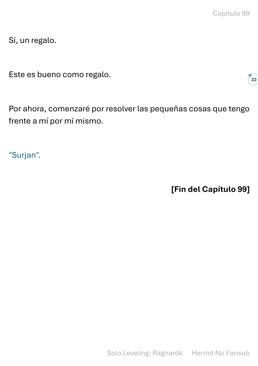 Página 23 del Manga