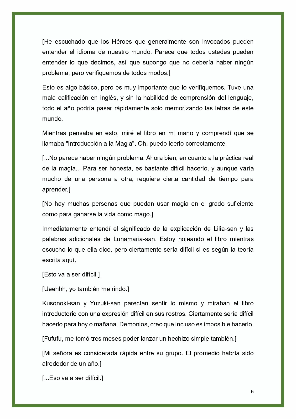 Página 6 del Manga