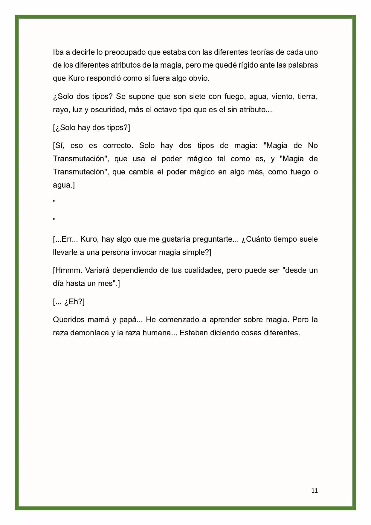 Página 11 del Manga