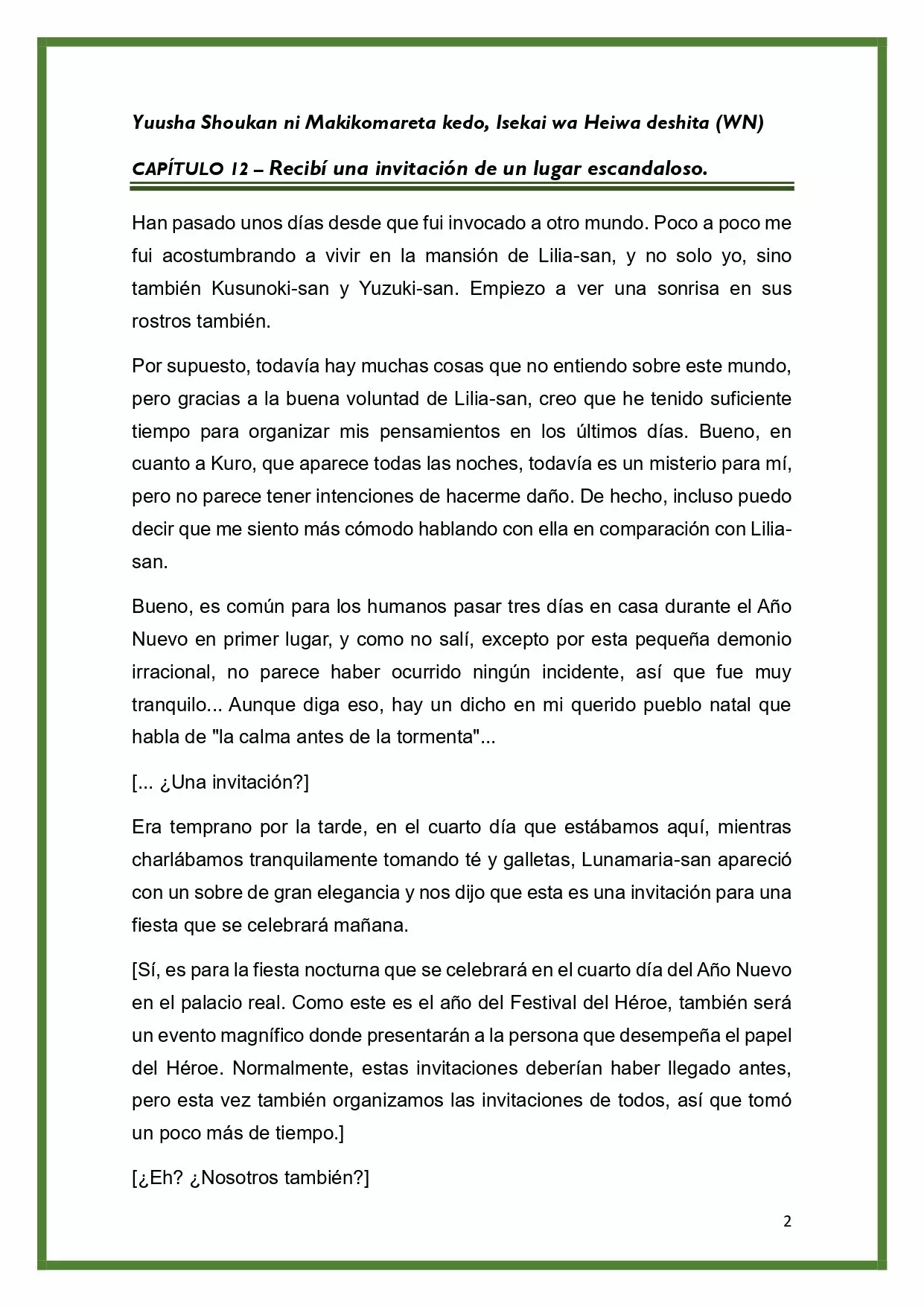 Página 2 del Manga